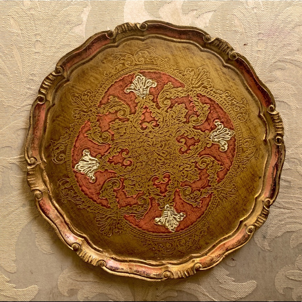 Beautiful unique Vintage Wood tray💕